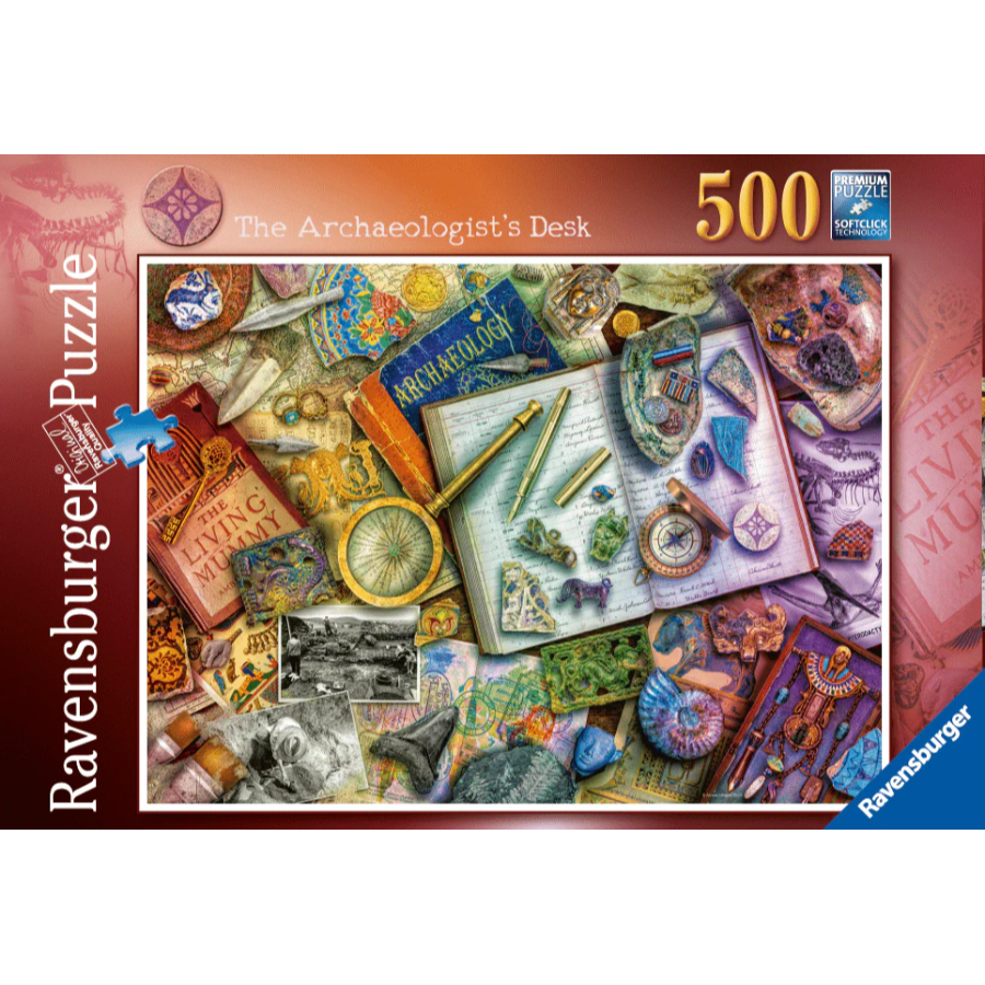 Ravensburger Puzzle 500 Piece The Archaeologists Desk SF