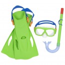 Bestway Explora Essential Mask Snorkel & Fins Set Assorted Colours