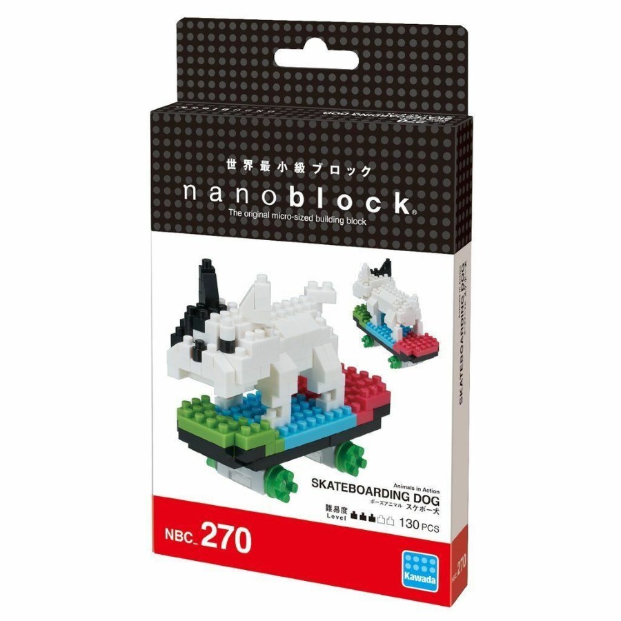Nanoblocks Movement Skateboard Dog