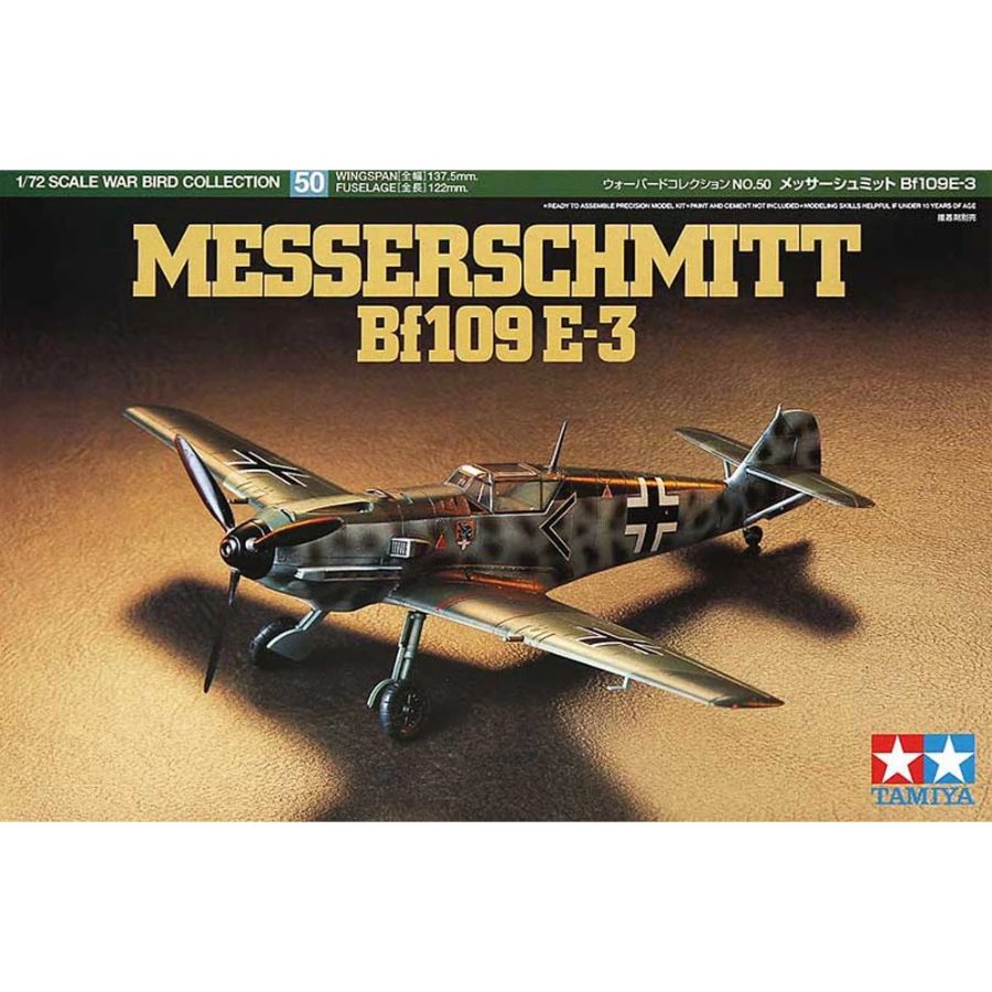 Tamiya Model Kit 1:72 Messerschmitt BF109E-3
