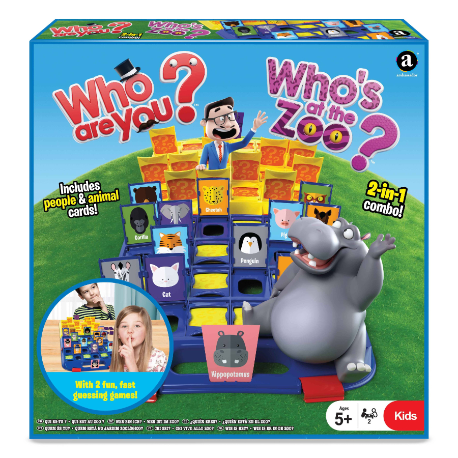 Who Are You & Whos At The Zoo 2 In 1 Board Game