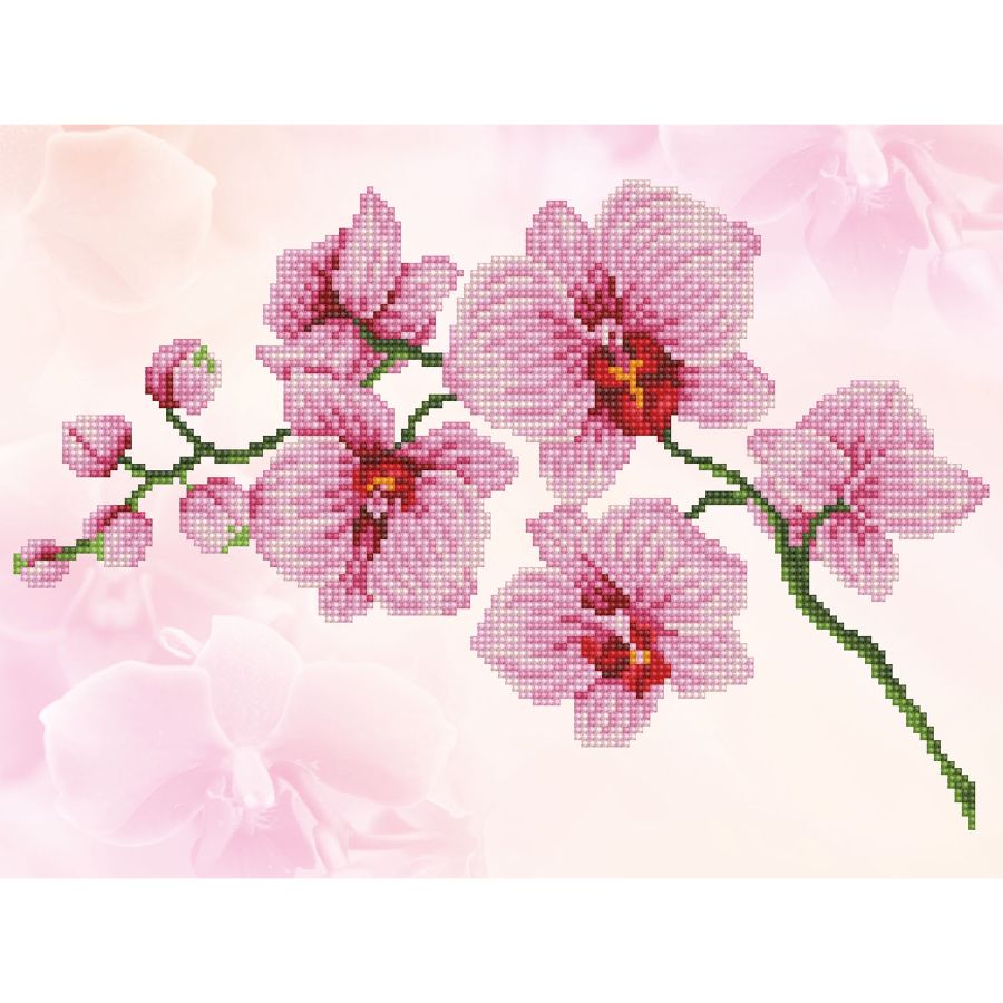 Diamond Dotz Orchid Spray 27cm x 37cm