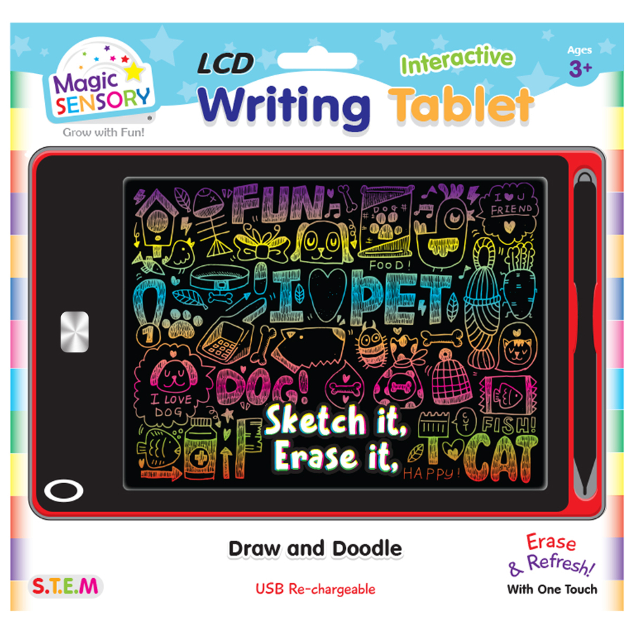 Magic Sensory Sketch & Erase Interactive LCD Writing Tablet | Toys ...