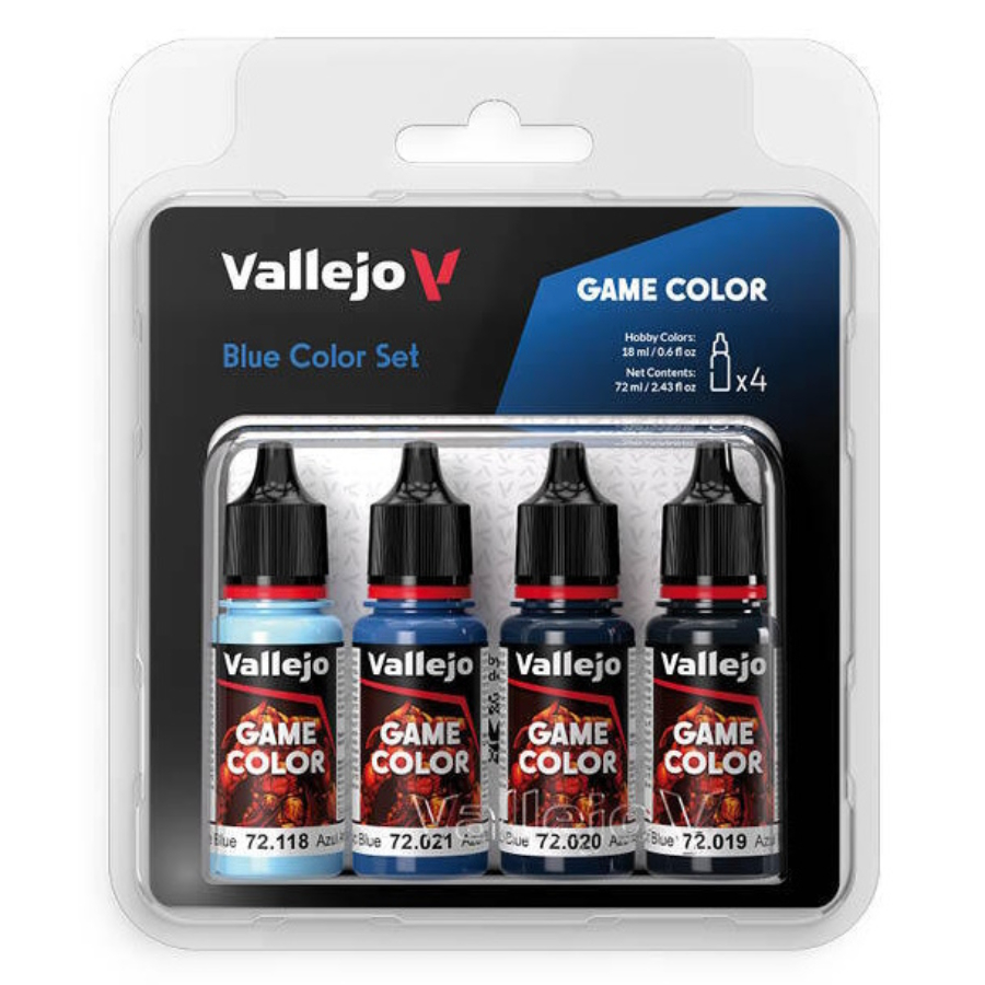 Vallejo Game Colour Blue Colours Acrylic Paint Set