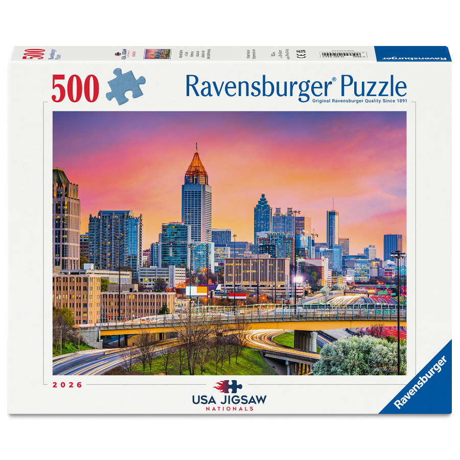 Ravensburger Puzzle 500 Piece Atlanta Skyline At Dusk