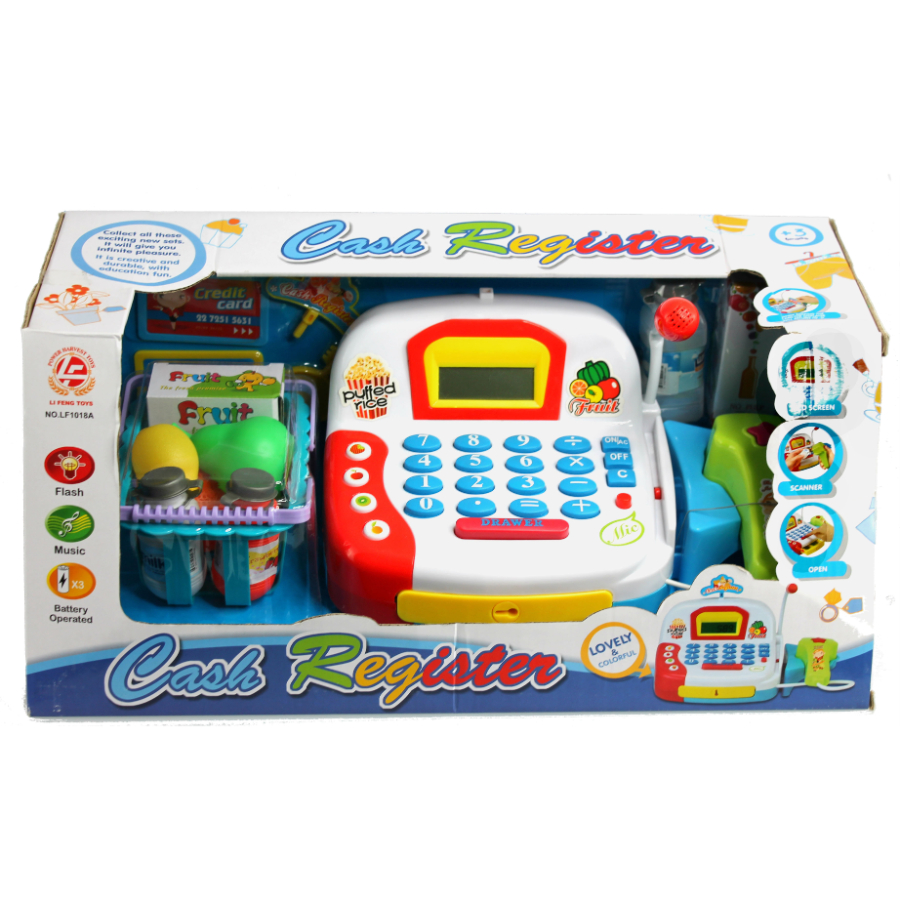 Supermarket Cash Register With Scanner