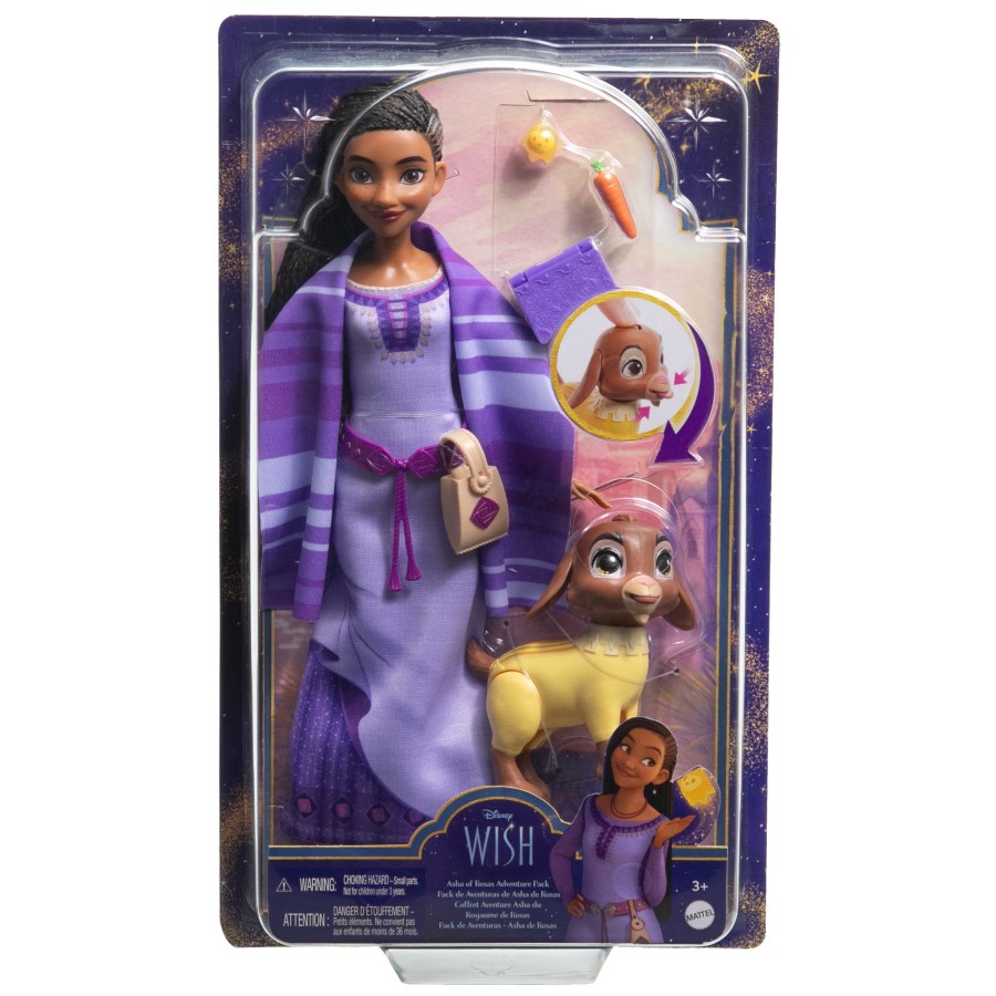 Disney Wish Asha Of Rosas Adventure Pack Doll & Accessories