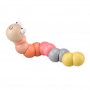 Caterpillar Jointed Wood Pastel Colours Assorted