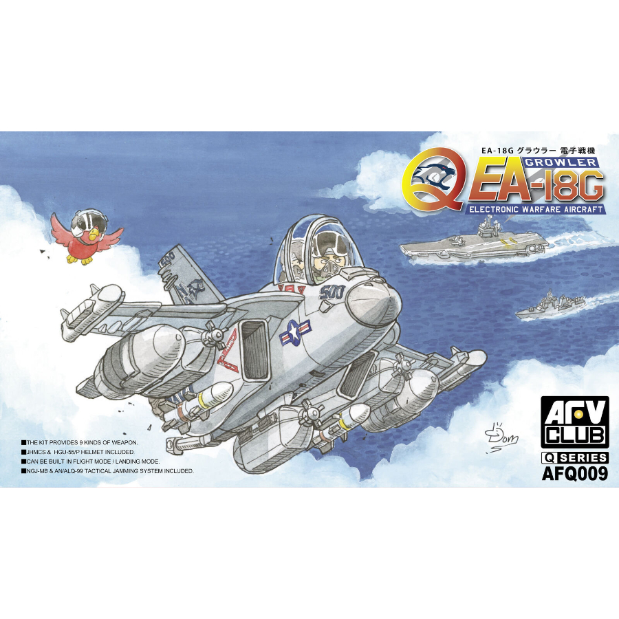 AFV Club Model Kit Q EA-18G Growler Electronic Warfare Aircraft Australian Decals