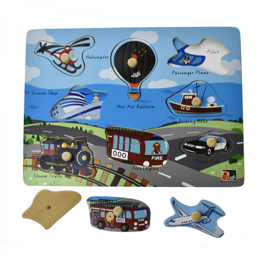 Peg Puzzle 2 In 1 Transport