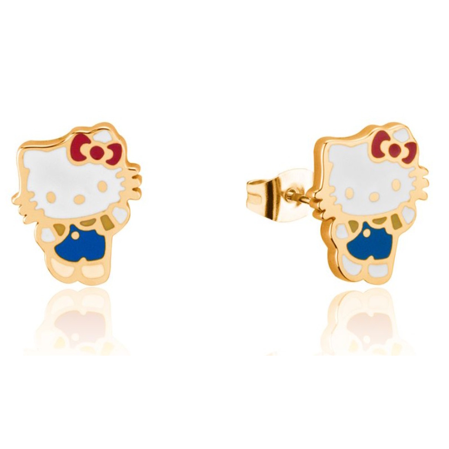 Hello Kitty Stud Earrings Gold
