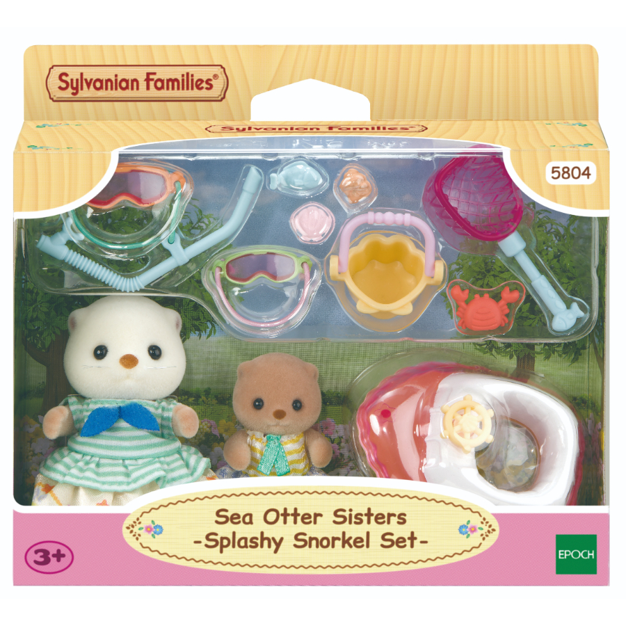 Sylvanian Families Sea Otter Sisters Splashy Snorkel Set