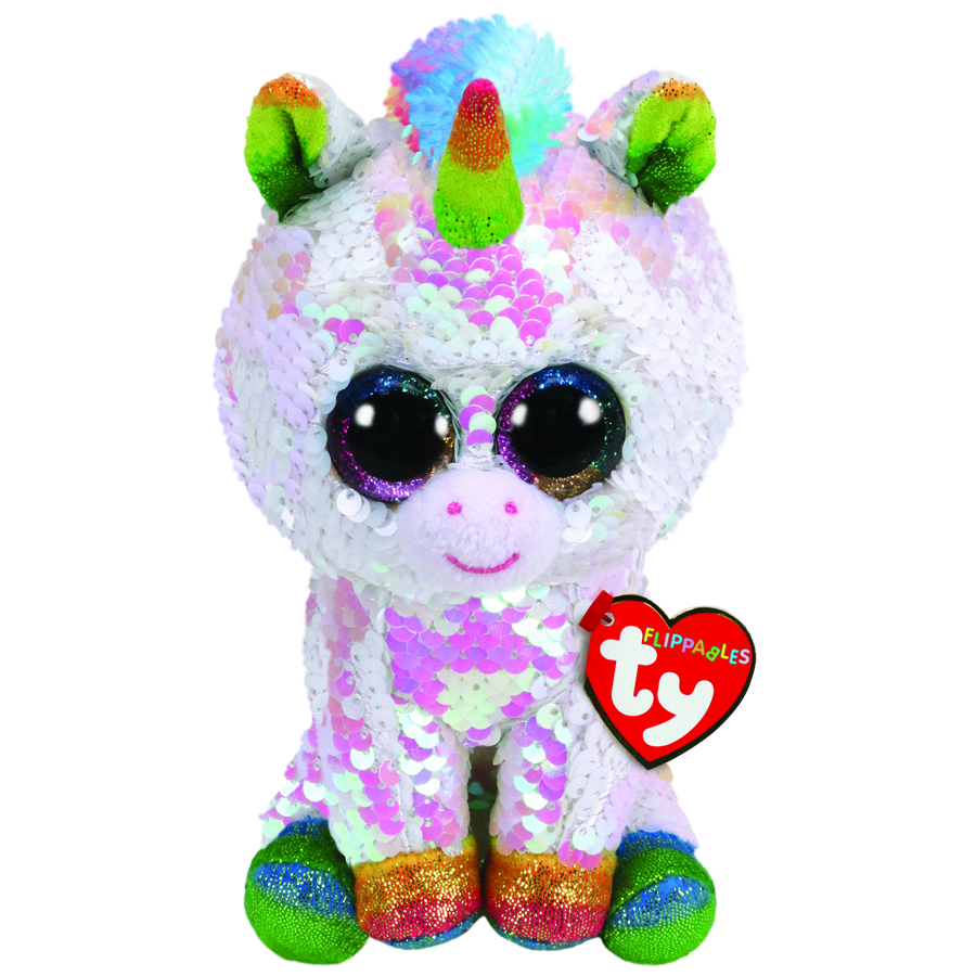 Beanie Boos Flippables Regular Plush Pixy White Unicorn