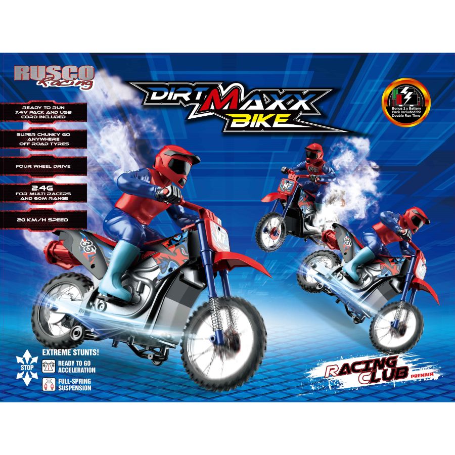 Rusco Racing Radio Control Dirt Maxx Smoking Motorbike