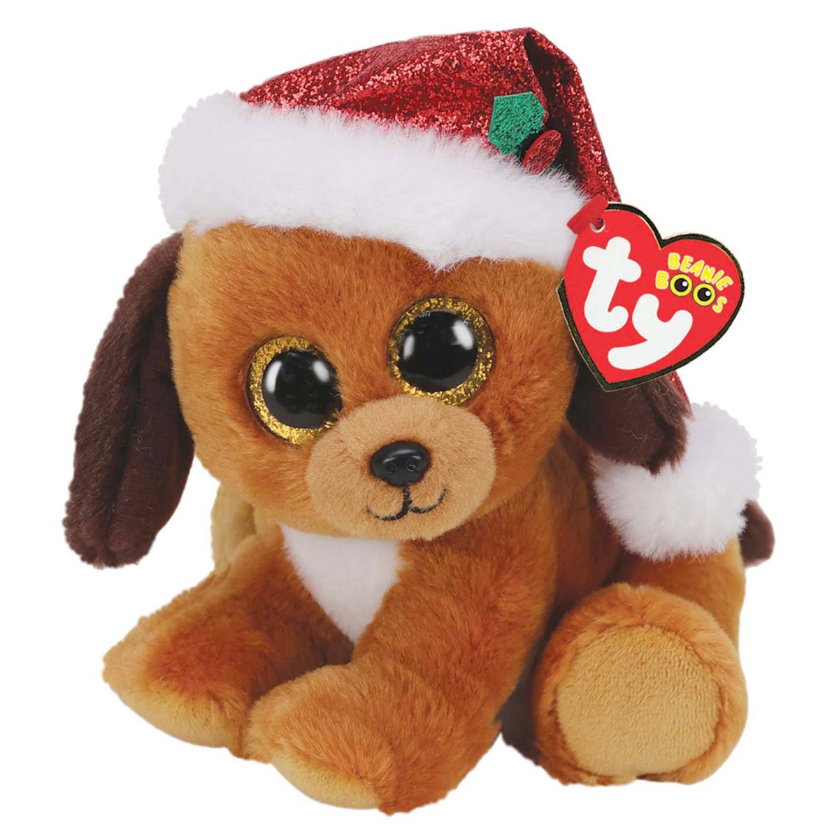 Beanie Boos Regular Plush Howlidays Xmas Dog With Hat Teddy Bears