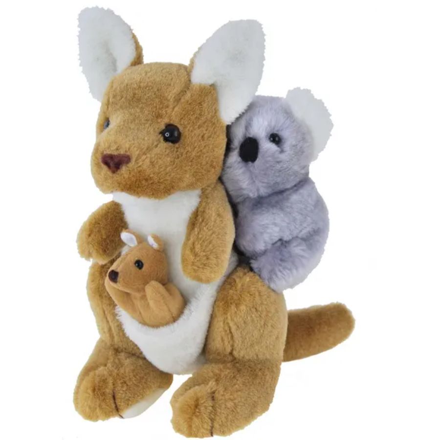 Kangaroo With Koala On Back