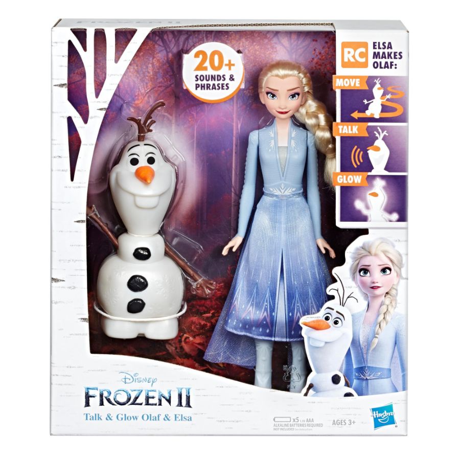 Disney Frozen II Talk & Glow Olaf & Elsa Doll Set