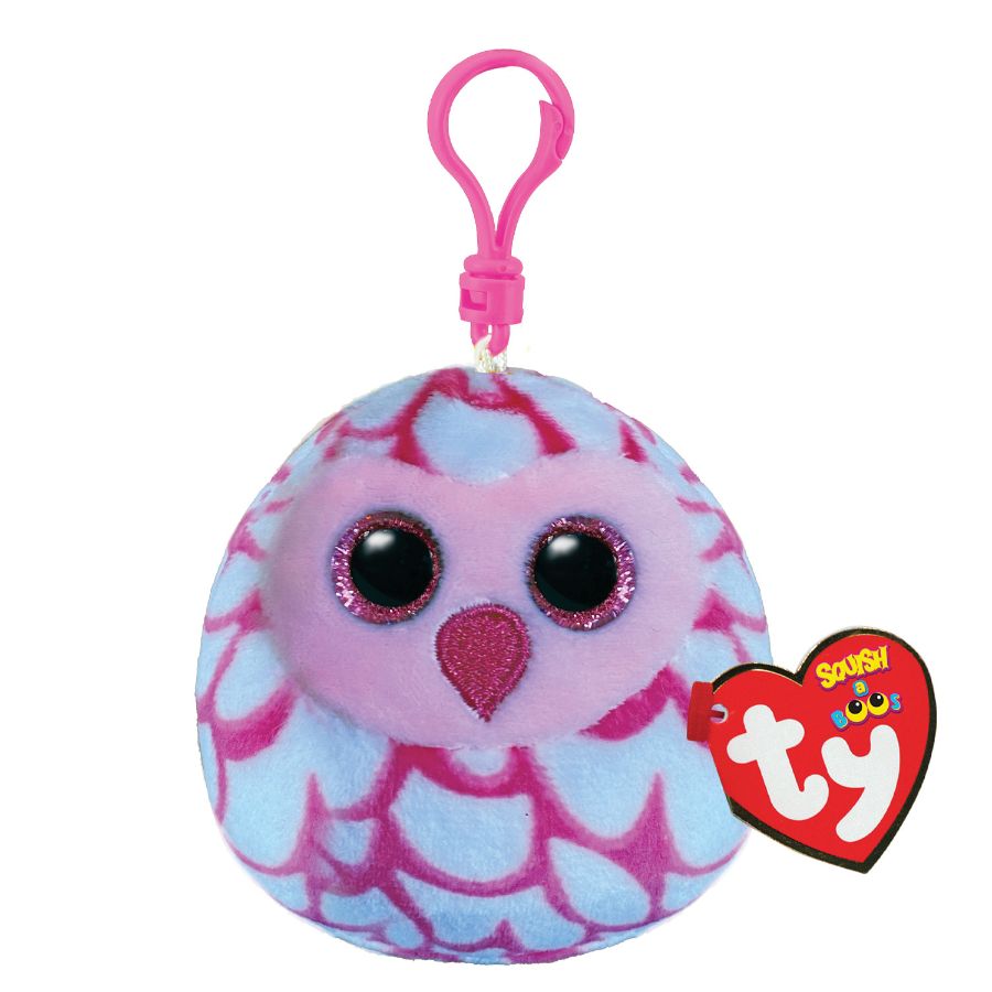 Beanie Boos Squish A Boo Clips Pinky Owl