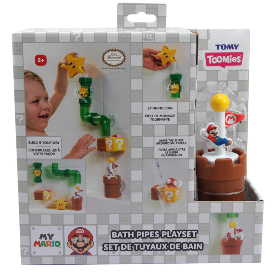 Super Mario Bath Pipes Toy
