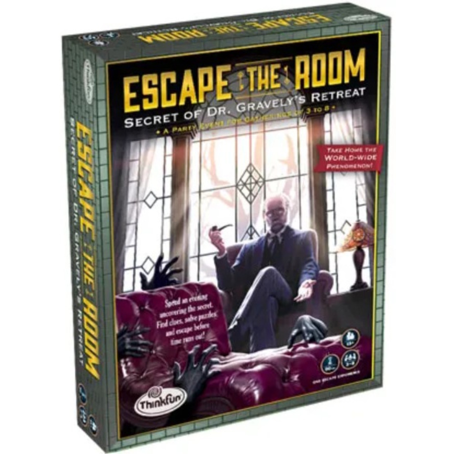 Thinkfun Escape The Room Secret Of Dr Gravelys Retreat Game