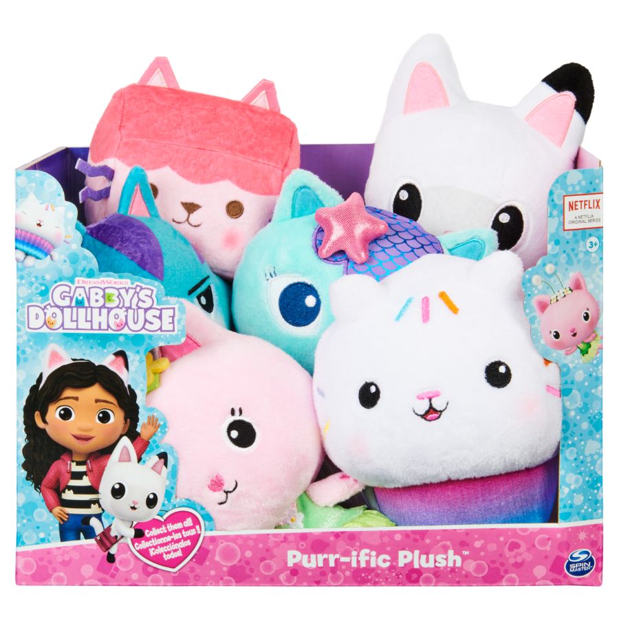 Gabbys Dollhouse Purr-ific Plush Assorted