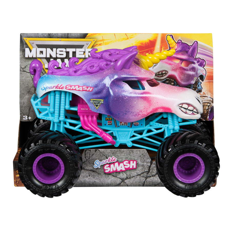 Monster Jam Vehicle Diecast 1:24 Sparkle Smash Truck