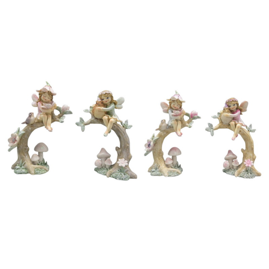 Fairy Friends On Branch Assorted