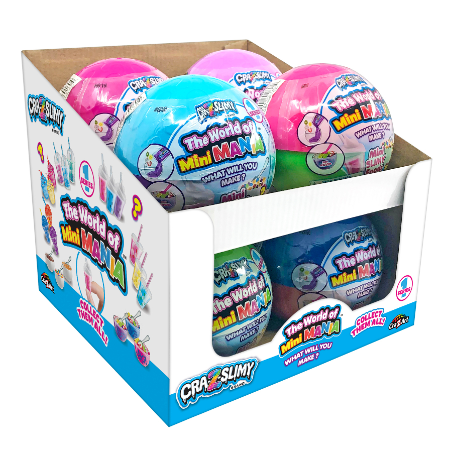 Cra-Z-Slimy World Of Mini Mania Balls Assorted