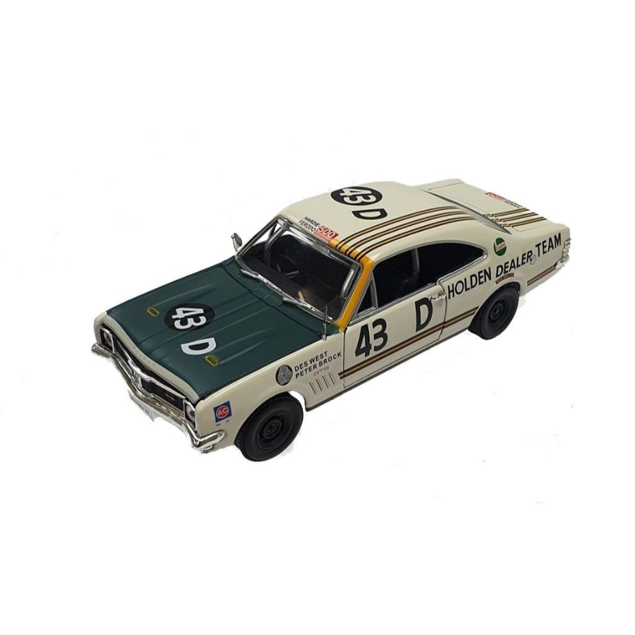 DDA Diecast 1:32 White HT Monaro GTS No 43 Racing Des West & Peter Brock