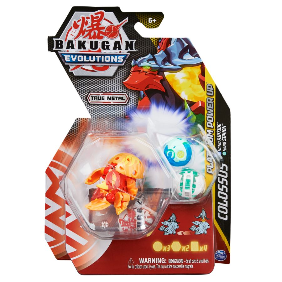 Bakugan Series 4 Evolutions Diecast Platinum Power Up Pack Assorted