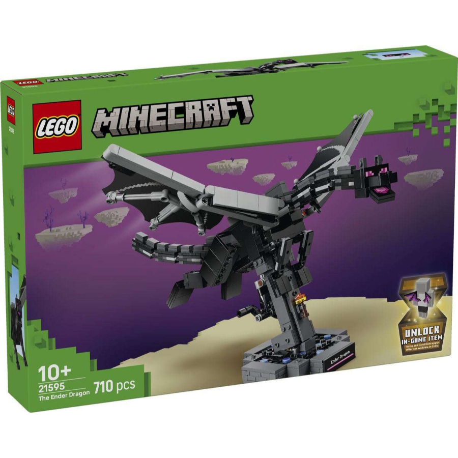 LEGO Minecraft Ender Dragon Display