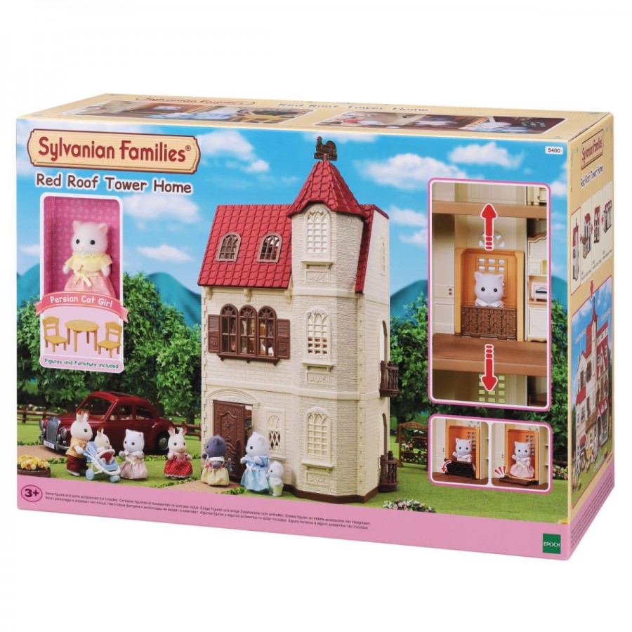 Sylvanian Families Red Roof Tower Home