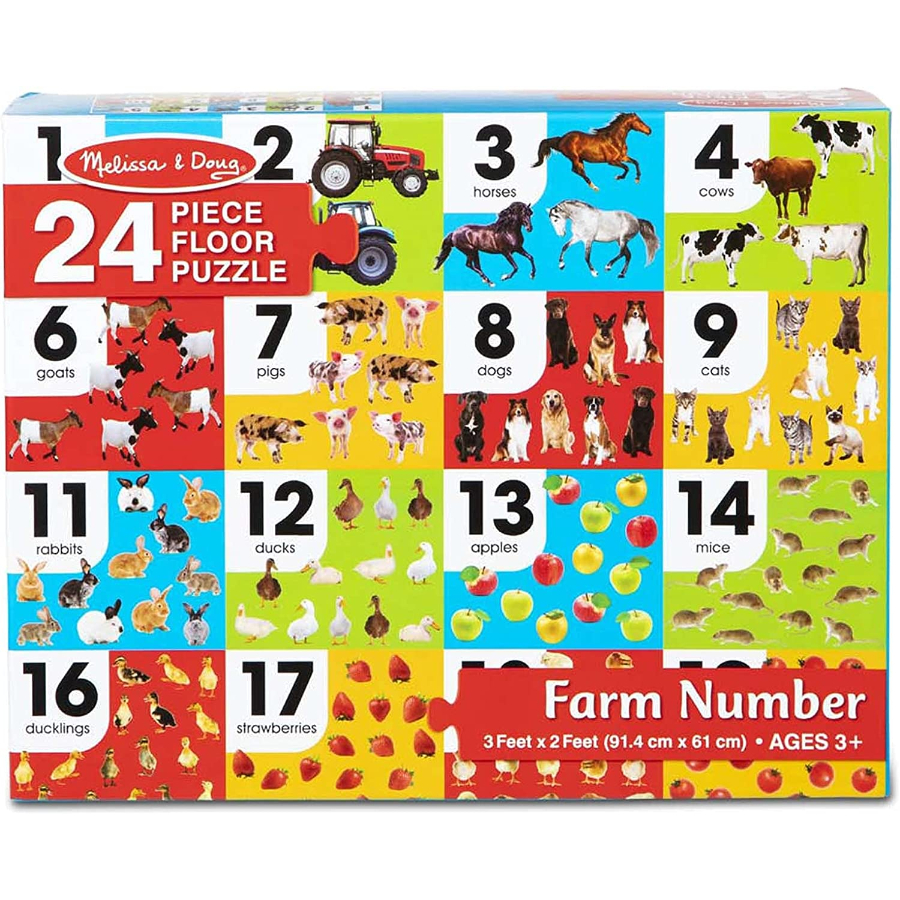 Melissa & Doug Farm Floor Puzzle 24 Piece