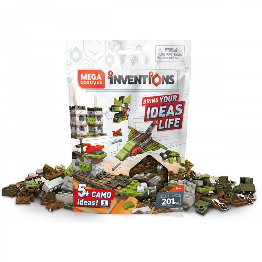 Mega Construx Inventions Camo 201 Brick Building Set