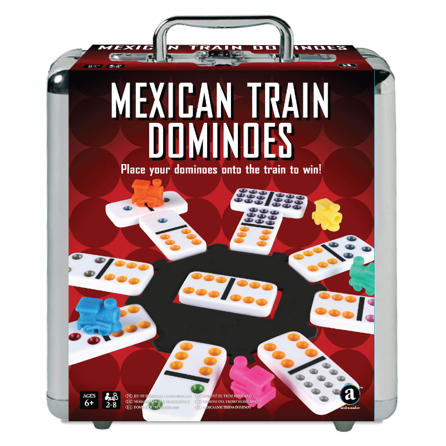 Mexican Train Dominoes In Carry Case