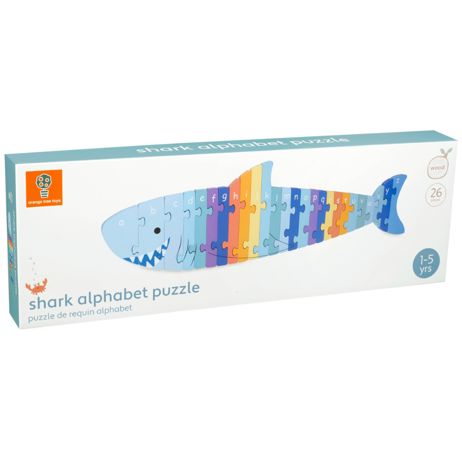 Wooden Alphabet Puzzle Shark