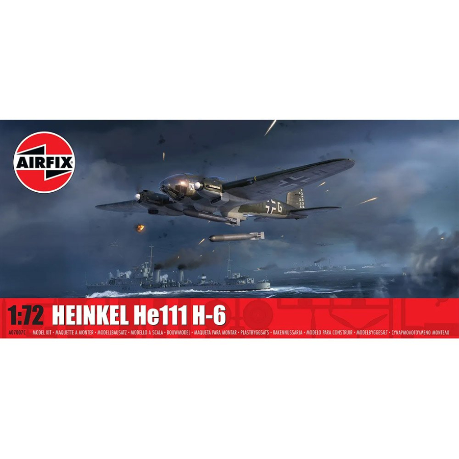 Airfix Model Kit 1:72 Heinkel He111 H-6