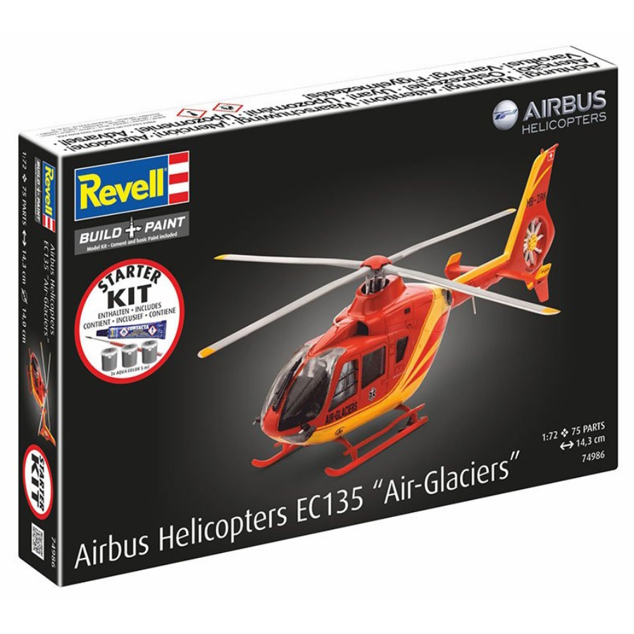 Revell Model Kit Starter Set Airbus Helicopters EC135 Air-Glaciers