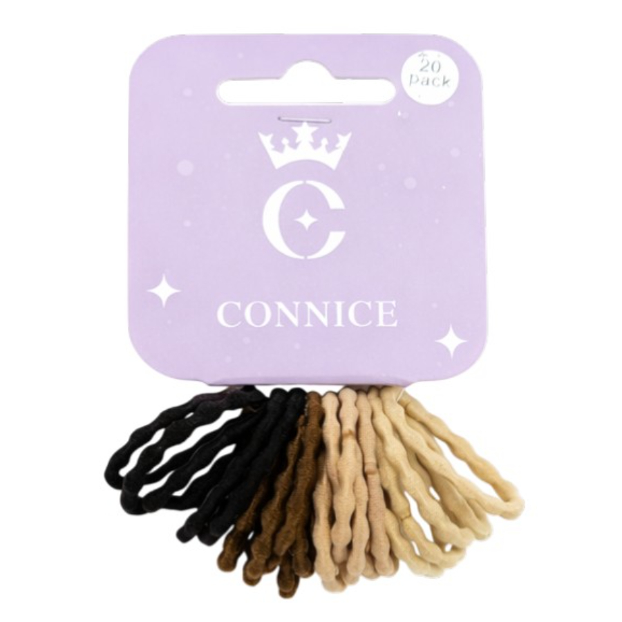 Kids Hair Ties 9cm Assorted Colours 20 Pack