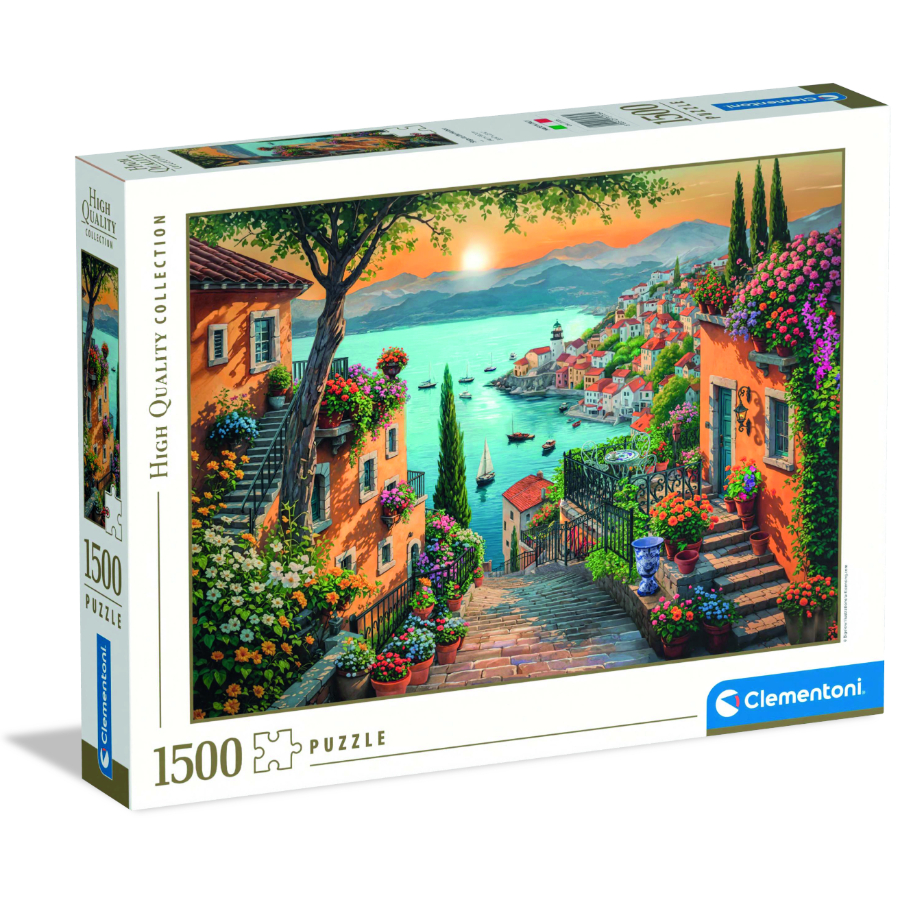 Clementoni 1500 Piece Puzzle Steps To The Harbour
