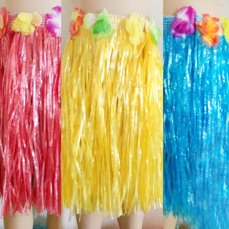 Kids Dress Up Skirt Hula 40cm Assorted