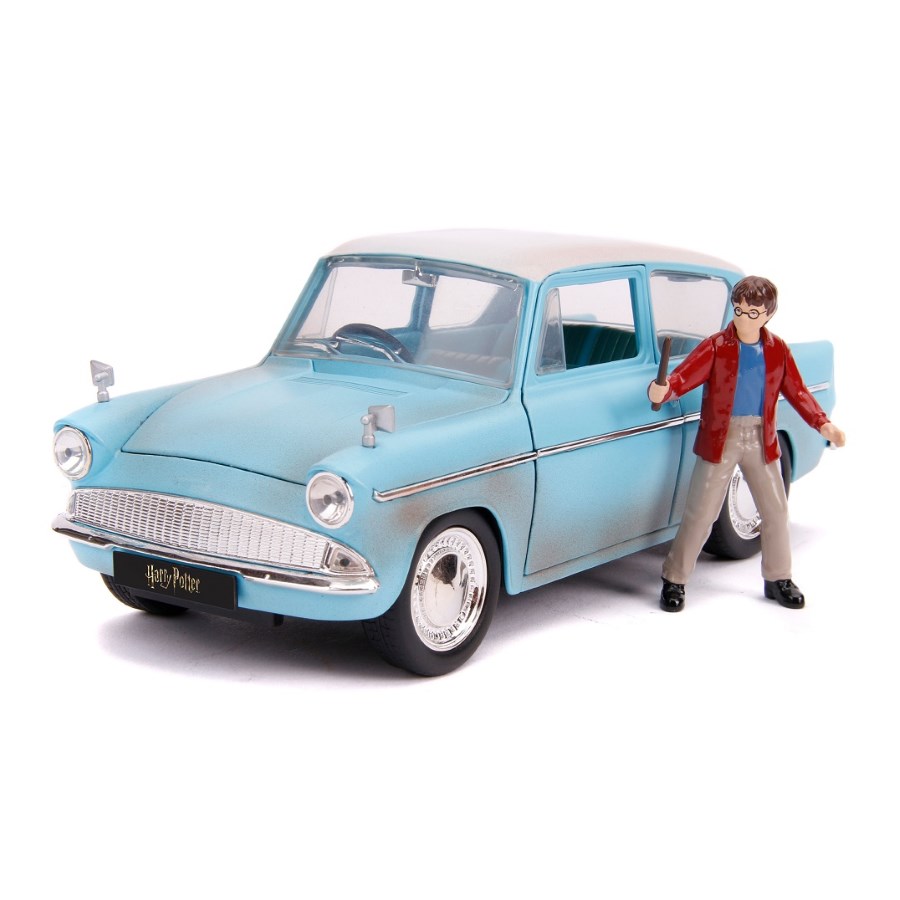 Jada Diecast 1:24 Harry Potter 1959 Ford Anglia Movie With Figure
