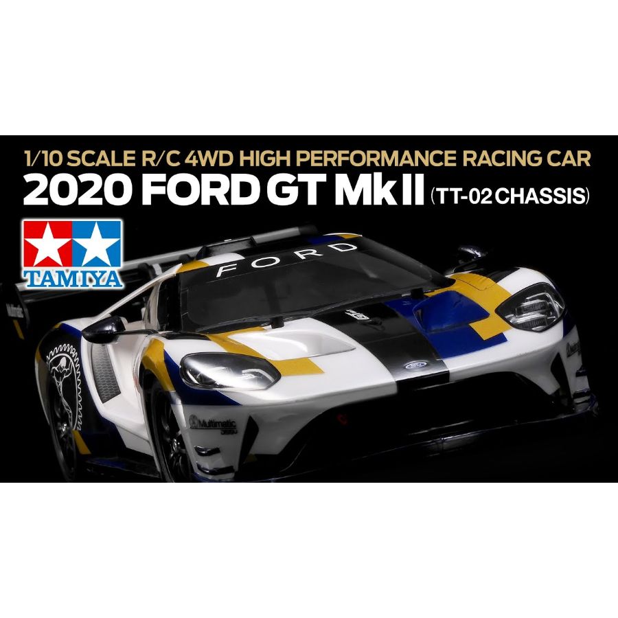 Tamiya Radio Control Kit 1:10 2020 Ford GT Mk II TT-02
