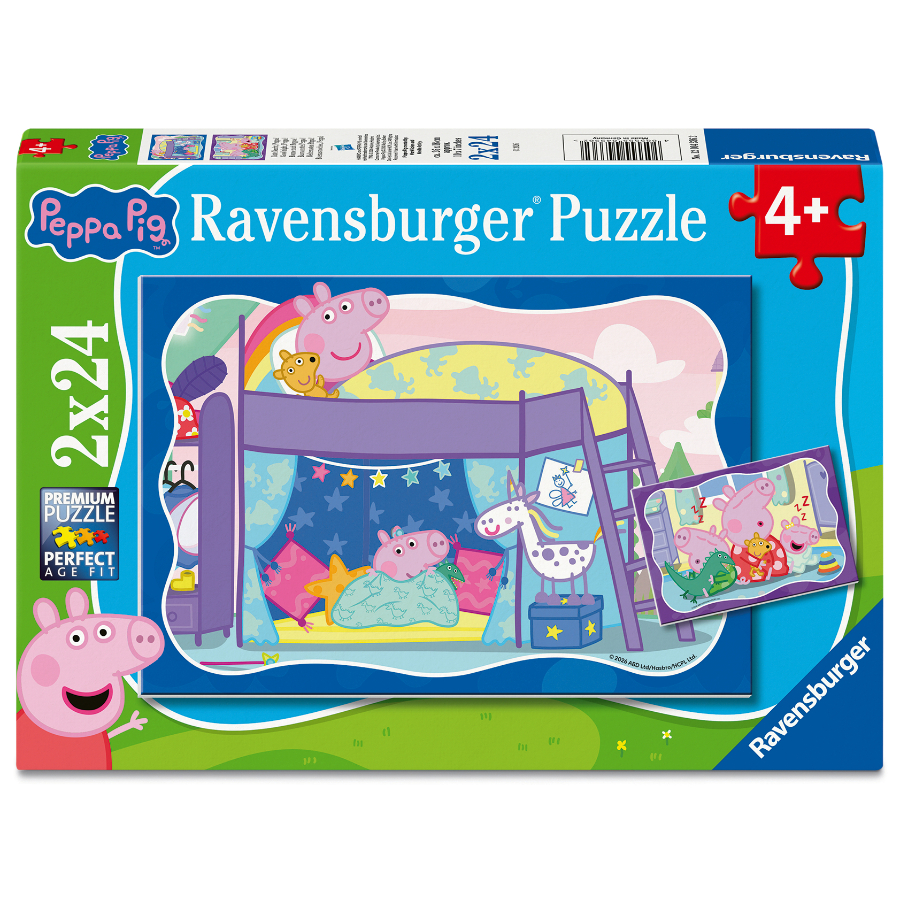 Ravensburger Puzzle 2x24 Piece Peppa Pig Good Night