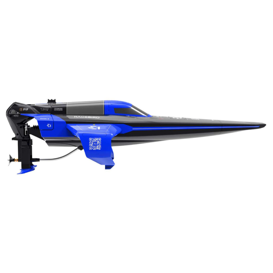 Joysway Radio Control 1:14 E1 Racebird Hydrofoil Speedboat Brushed Blue RTR