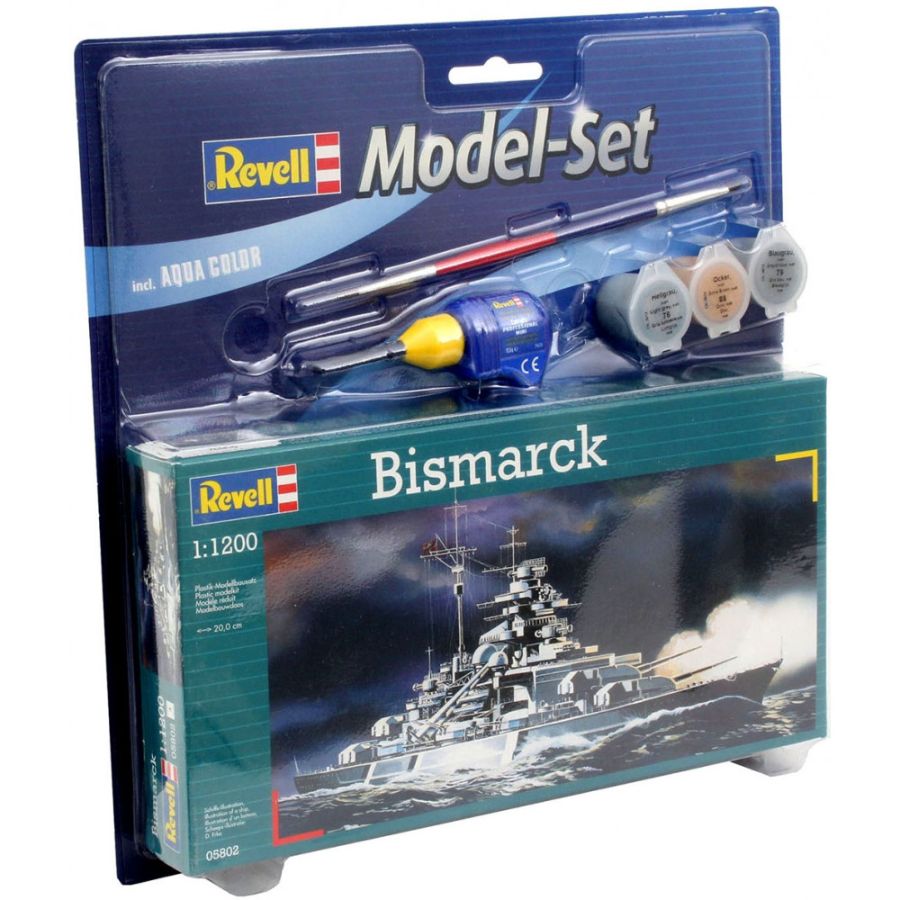 Revell Model Kit Starter Set 1:1200 Bismarck