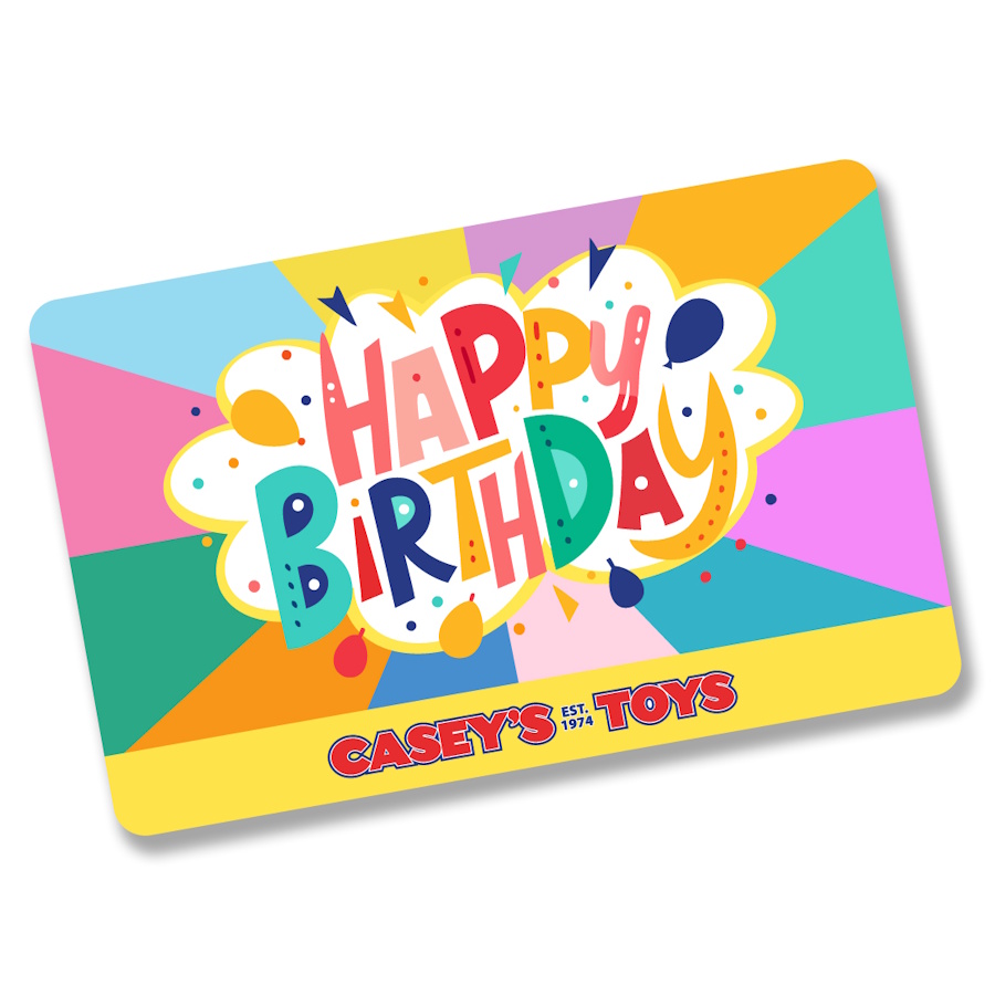 Caseys Toys Gift Card Voucher 10 Happy Birthday Design