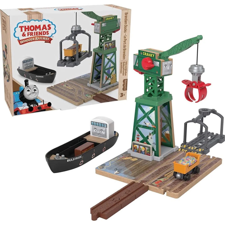 Thomas & Friends Wooden Railway Brendam Docks Playset