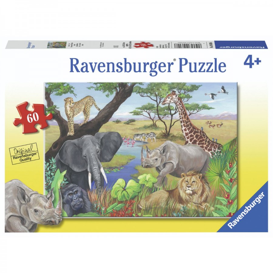 Ravensburger Puzzle 60 Piece Safari Animals