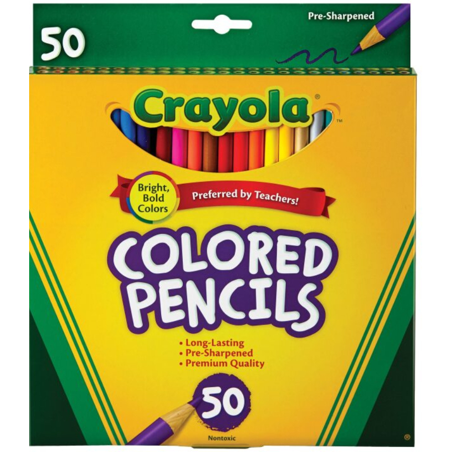 Crayola Coloured Pencils 50 Pack